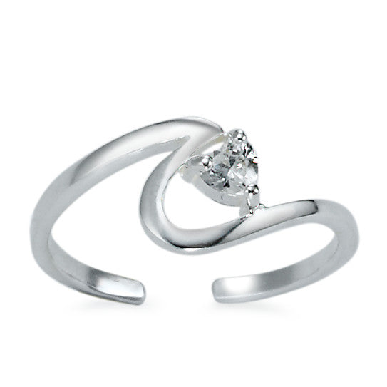 Bague doigt de pied Argent Zircone