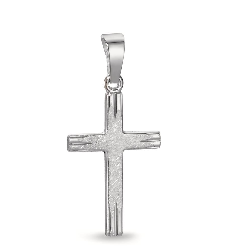 Pendentif Or blanc 18K Croix