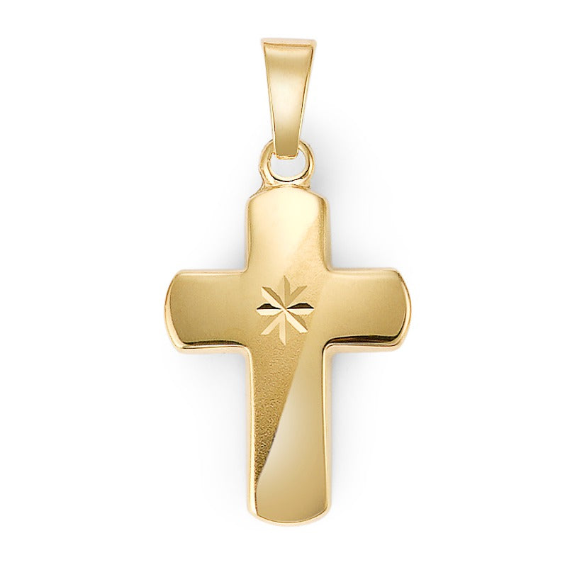 Pendentif Or jaune 18K Croix