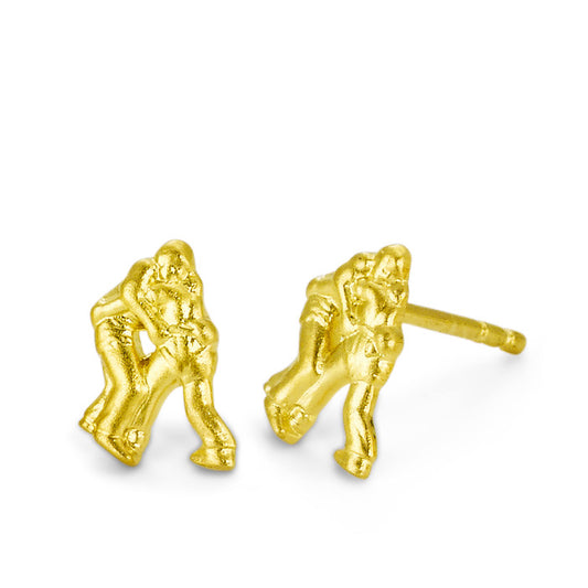 Clous d'oreilles Or jaune 18K Lutte Suisse