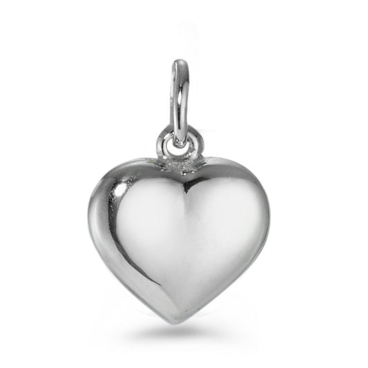 Pendentif Argent Rhodié Coeur Ø10 mm