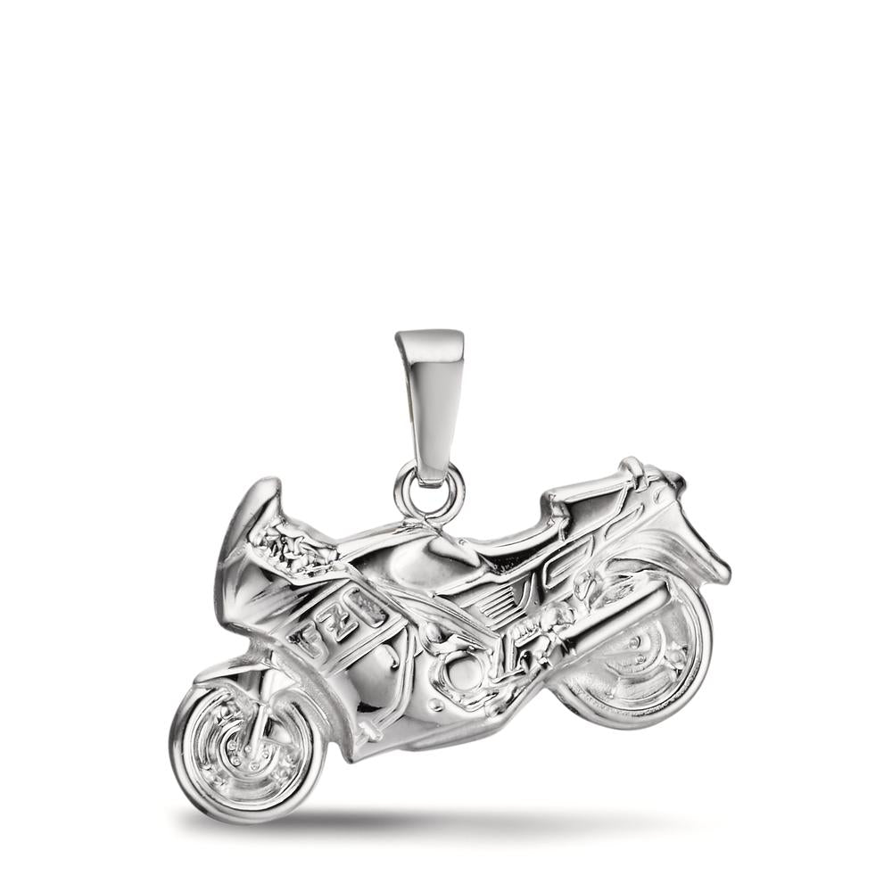 Pendentif Argent Rhodié Moto