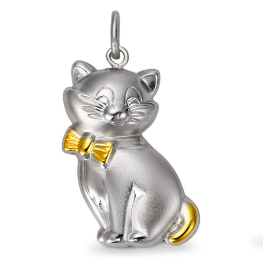 Pendentif Argent Rhodié Chat