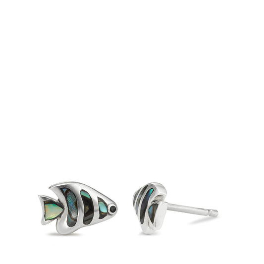 Clous d'oreilles Argent Abalone