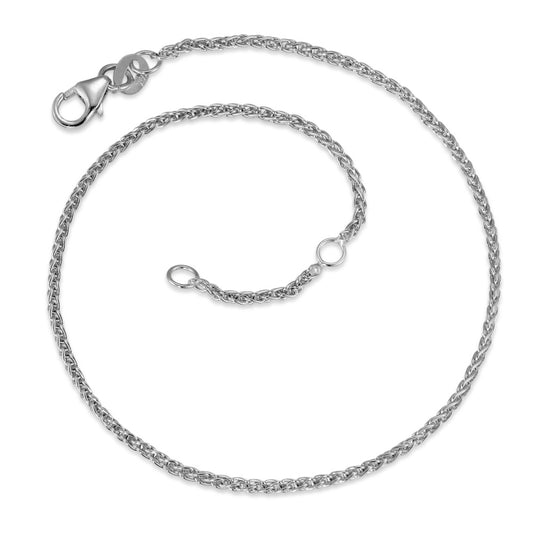 Chaînette de cheville Or blanc 18K 22-24 cm Ø1.5 mm