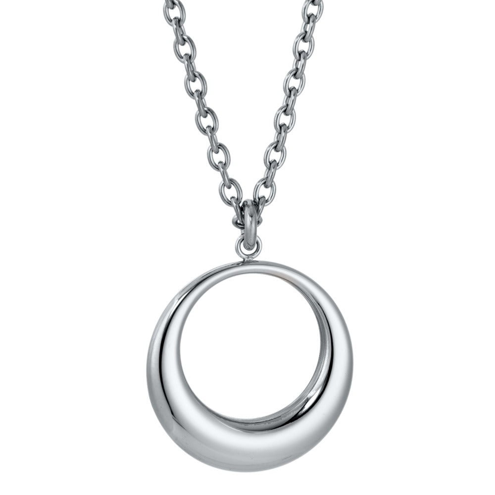 Chaînette avec pendentif Acier inoxydable 60 cm Ø34 mm