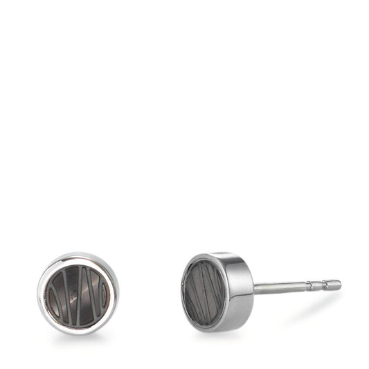 Clous d'oreilles Acier inoxydable PVD Ø6 mm