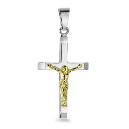 Pendentif Or blanc 14K Croix