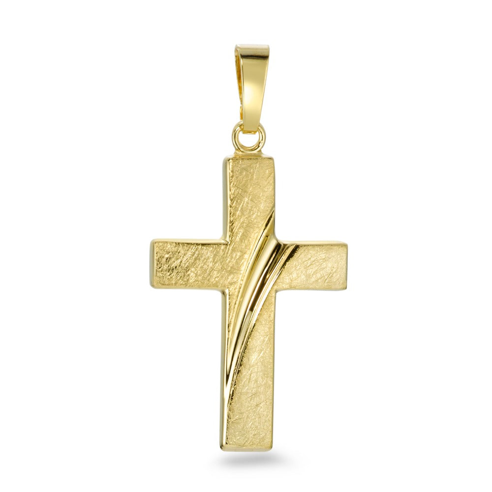 Pendentif Or jaune 9K Croix