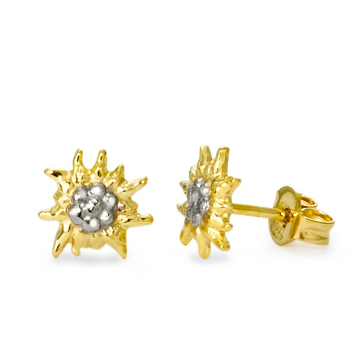 Clous d'oreilles Or jaune 9K Edelweiss Ø7.5 mm