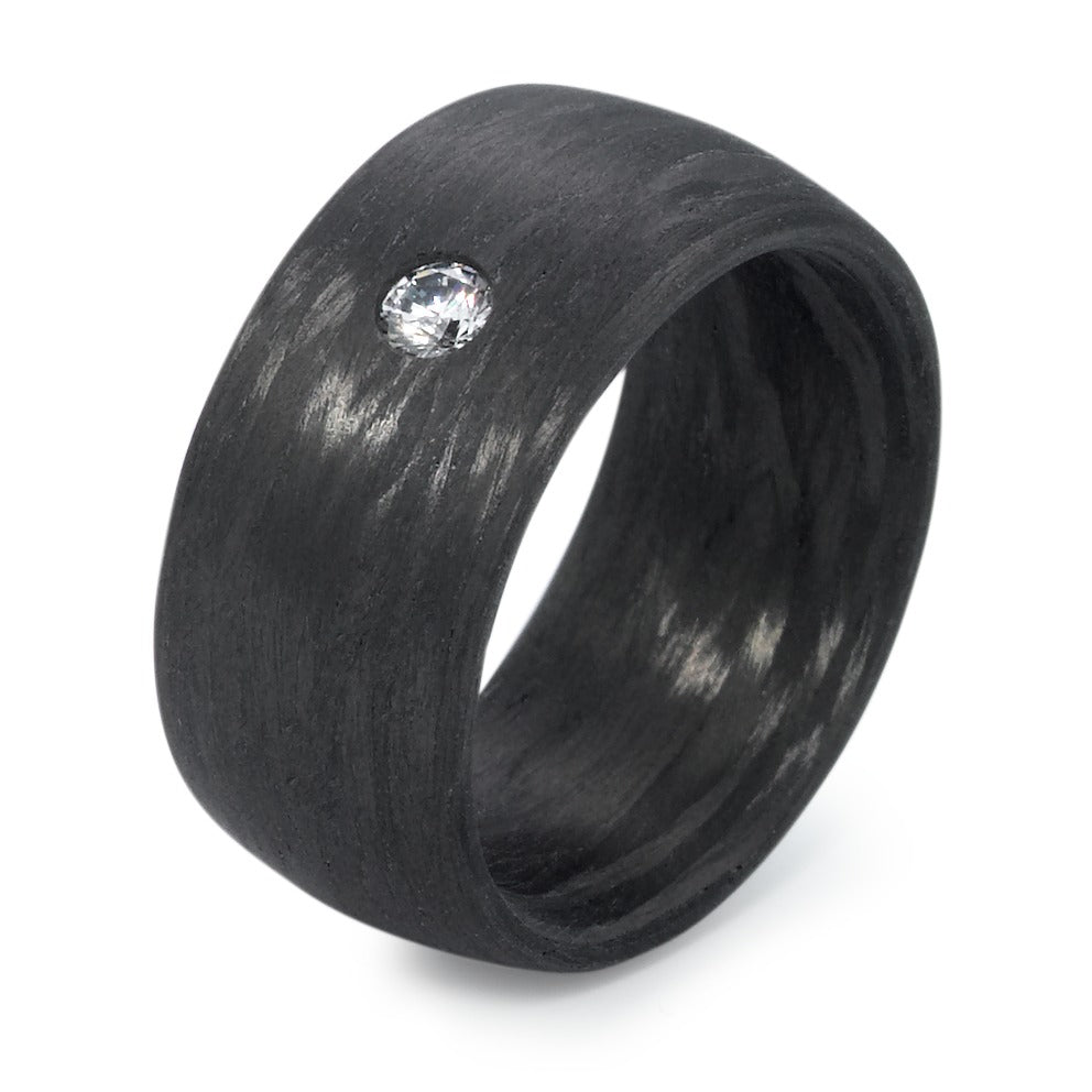 Bague Carbone Zircone