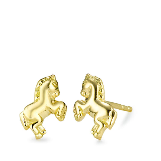 Clous d'oreilles Or jaune 18K Cheval