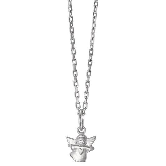 Chaînette avec pendentif Argent Rhodié Ange gardien 36-38 cm