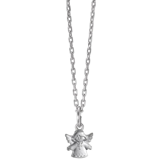 Chaînette avec pendentif Argent Rhodié Ange gardien 36-38 cm