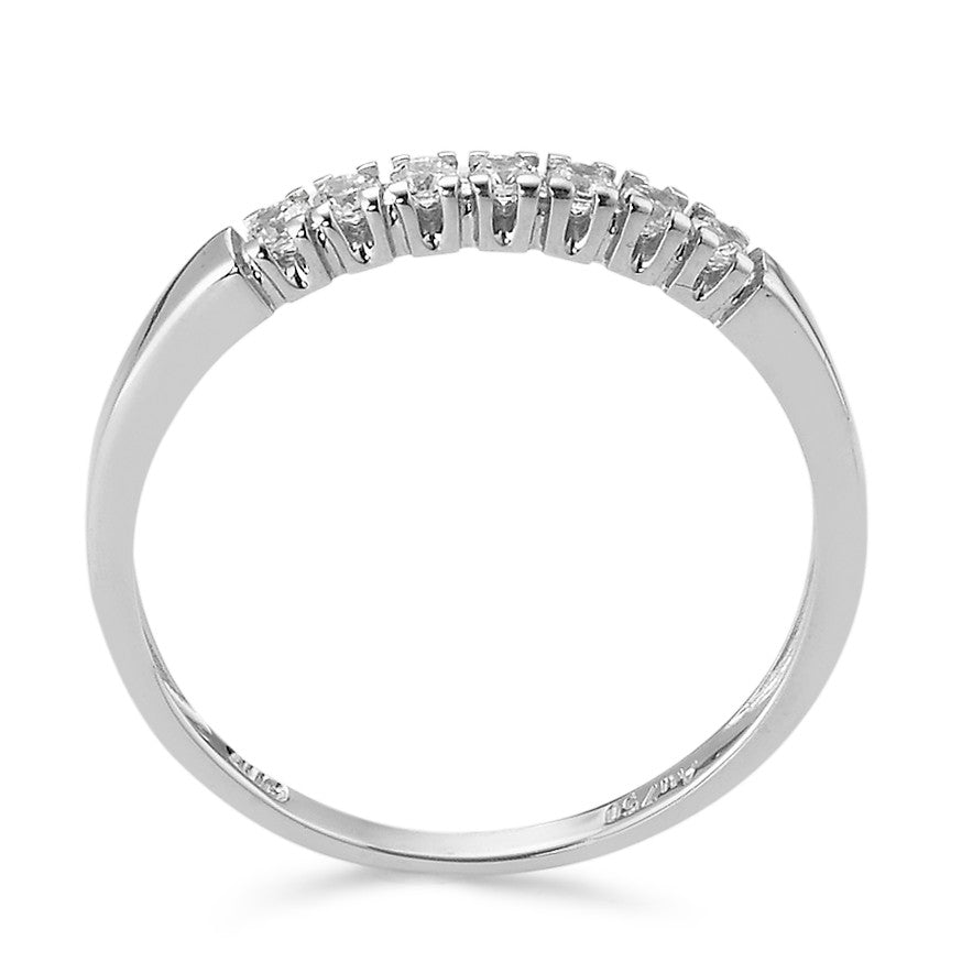 Bague d'éternité Or blanc 18K Zircone 7 Pierres