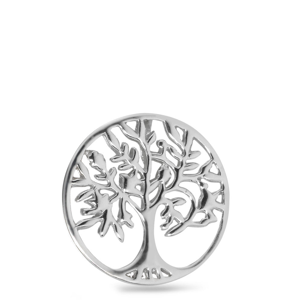 Pendentif Argent Rhodié Arbre de la vie Ø20 mm