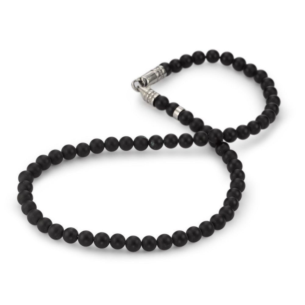 Collier Acier inoxydable Onyx 42 cm Ø6 mm