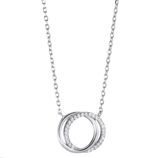 Collier Argent Zircone Rhodié 40-45 cm Ø15 mm