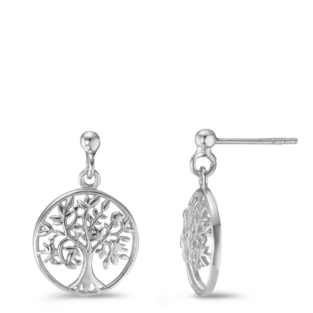 Pendant d'oreilles Argent Rhodié Arbre de la vie