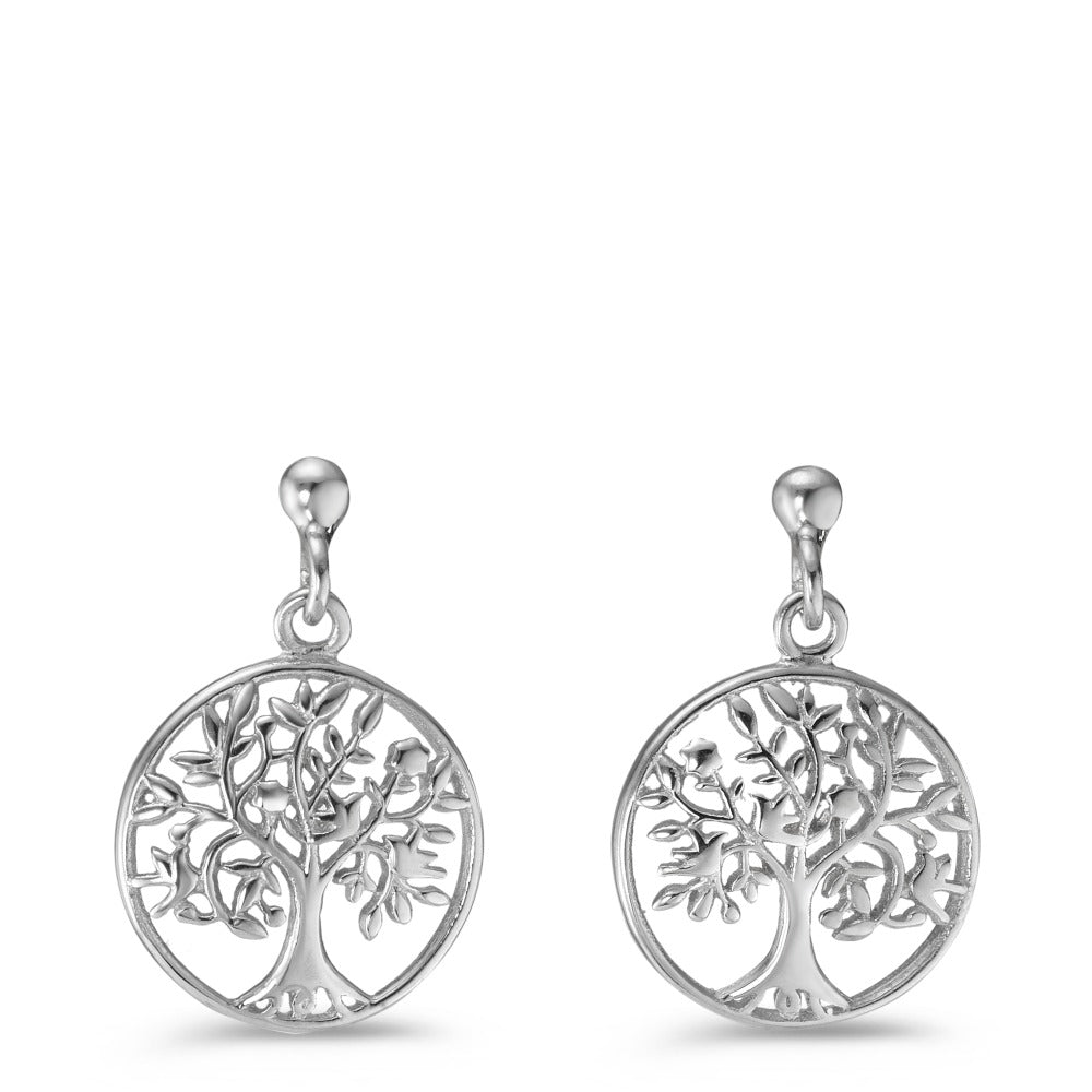 Pendant d'oreilles Argent Rhodié Arbre de la vie