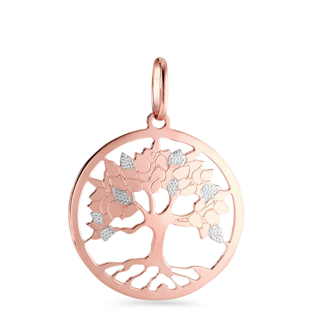 Pendentif Or rouge 9K Arbre de la vie Ø20 mm