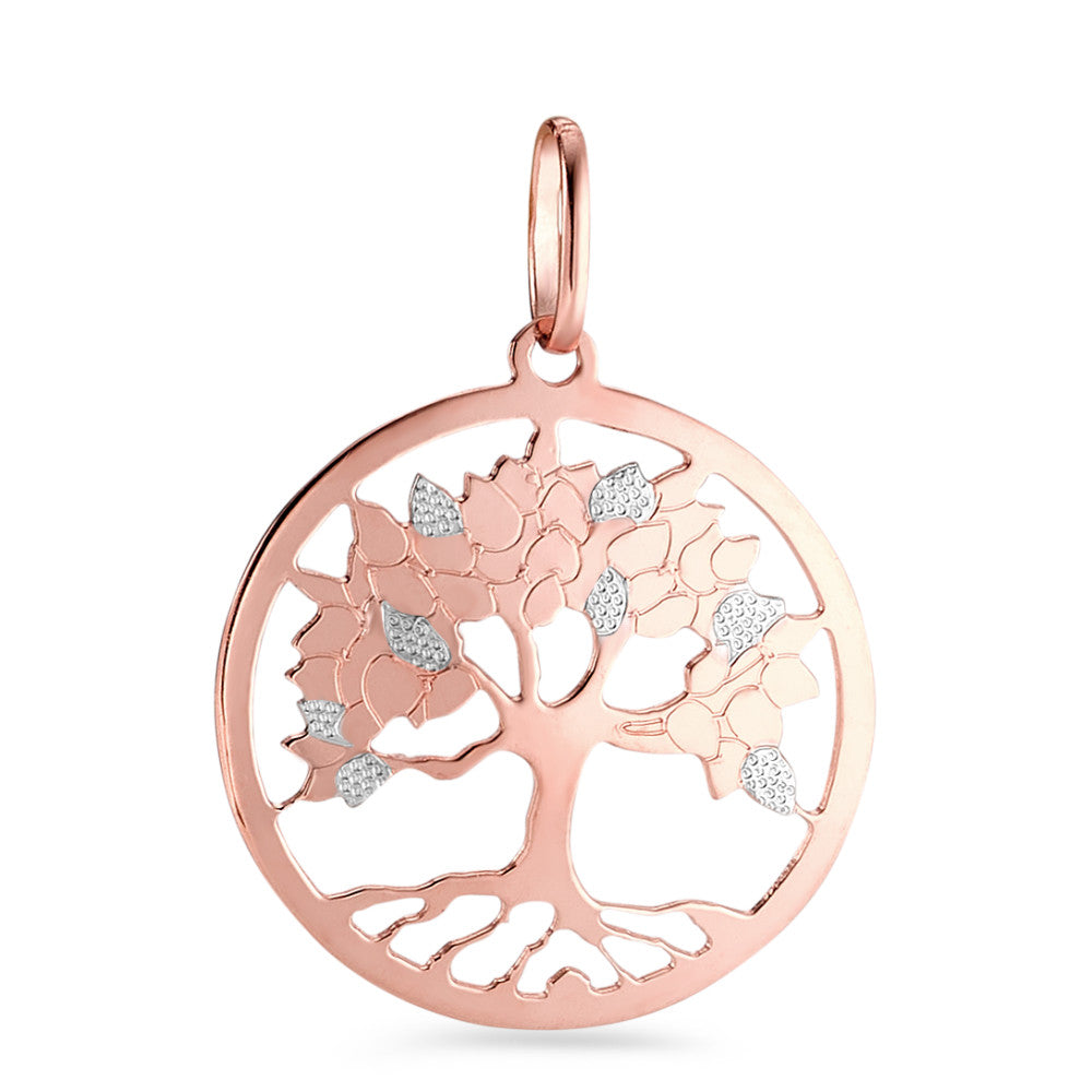 Pendentif Or rouge 9K Arbre de la vie Ø22 mm