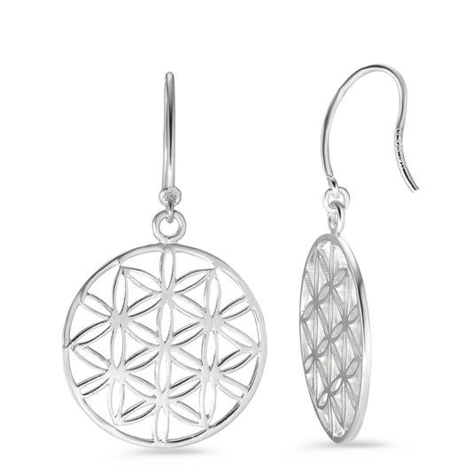 Pendant d'oreilles Argent Fleur de vie Ø20 mm