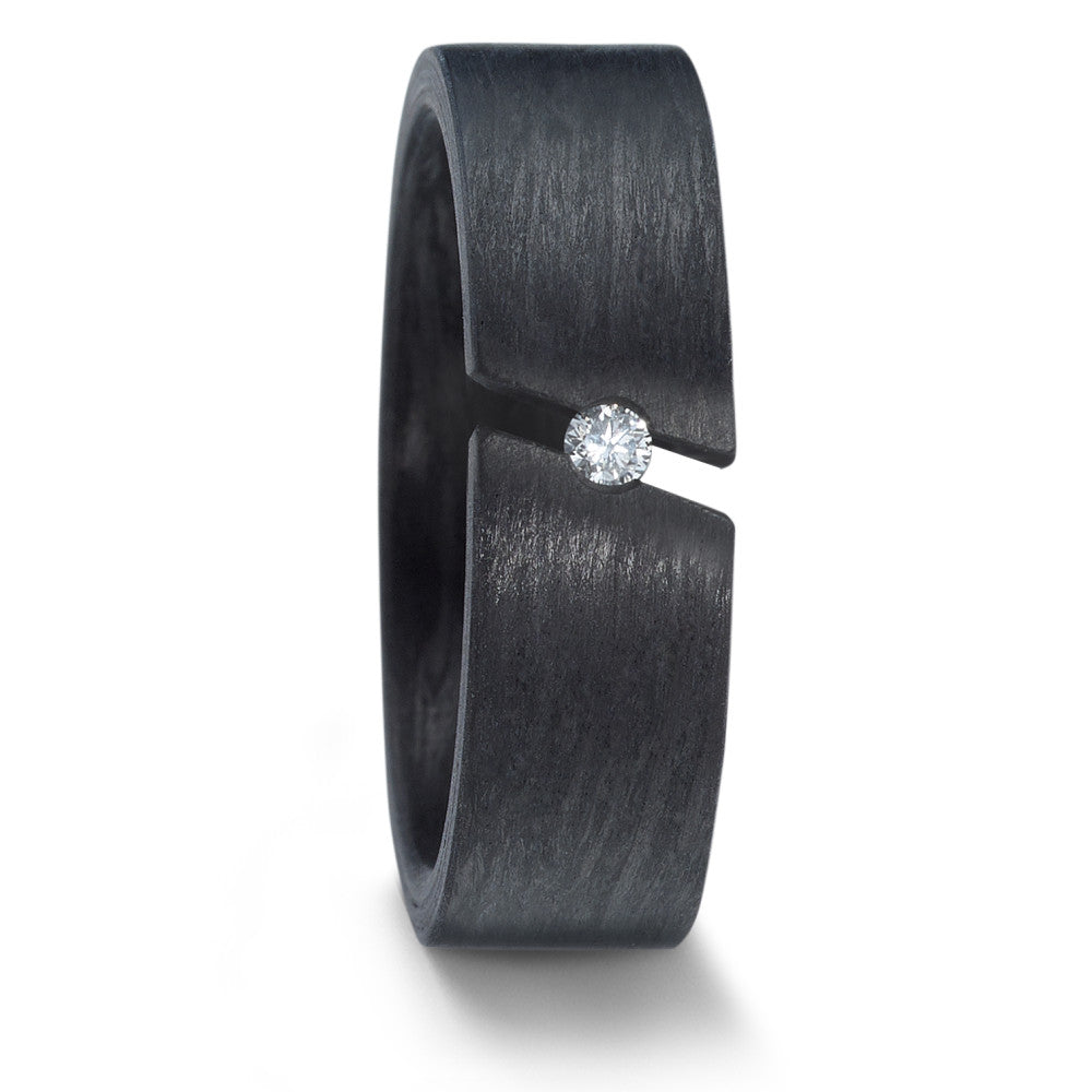 Bague Carbone Diamant 0.05 ct, w-si