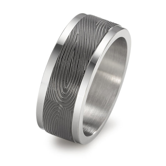 Bague Acier inoxydable noir PVD