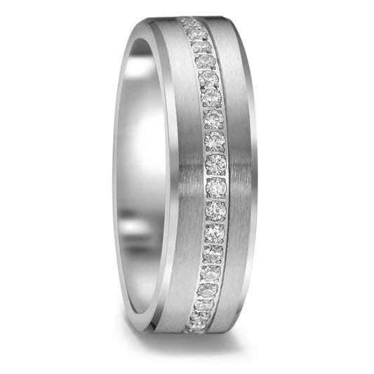 Bague d'éternité Acier inoxydable Zircone