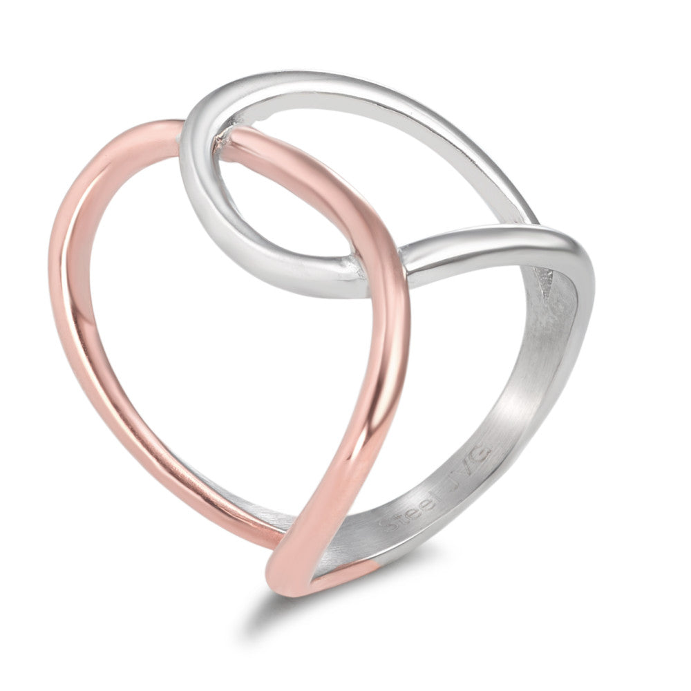 Bague Acier inoxydable rosé PVD