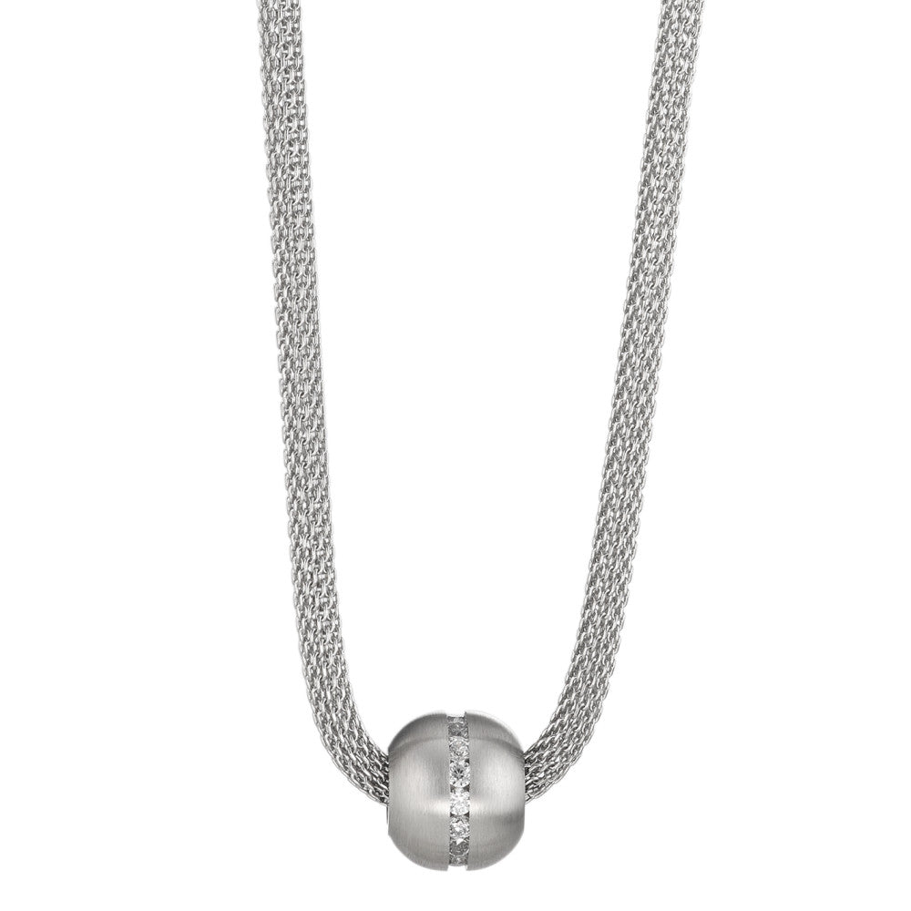 Collier Acier inoxydable Zircone 42-48 cm