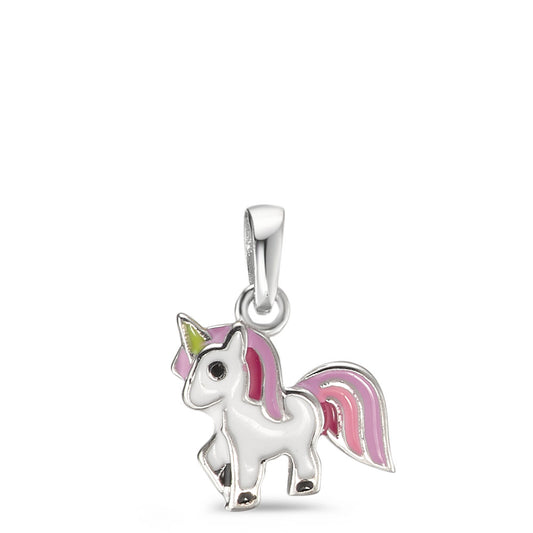 Pendentif Argent Rhodié Licorne Ø10 mm