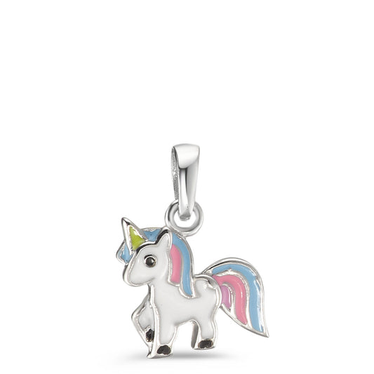 Pendentif Argent Rhodié Licorne Ø10 mm