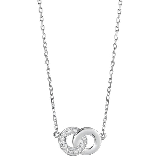 Collier Argent Zircone Rhodié 40-45 cm