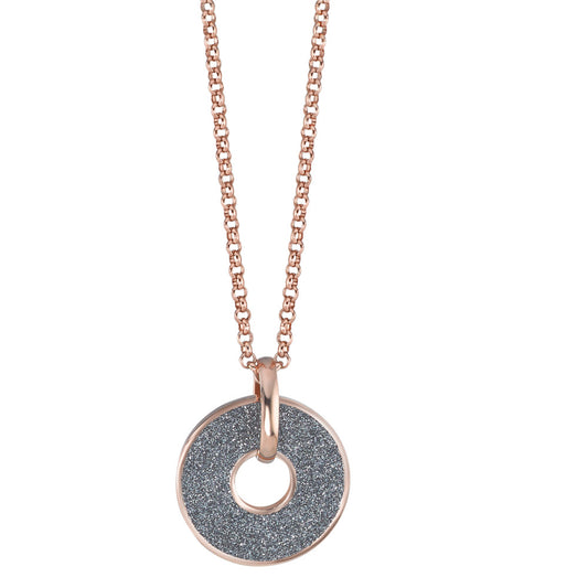 Chaînette avec pendentif Acier inoxydable rosé PVD 60 cm