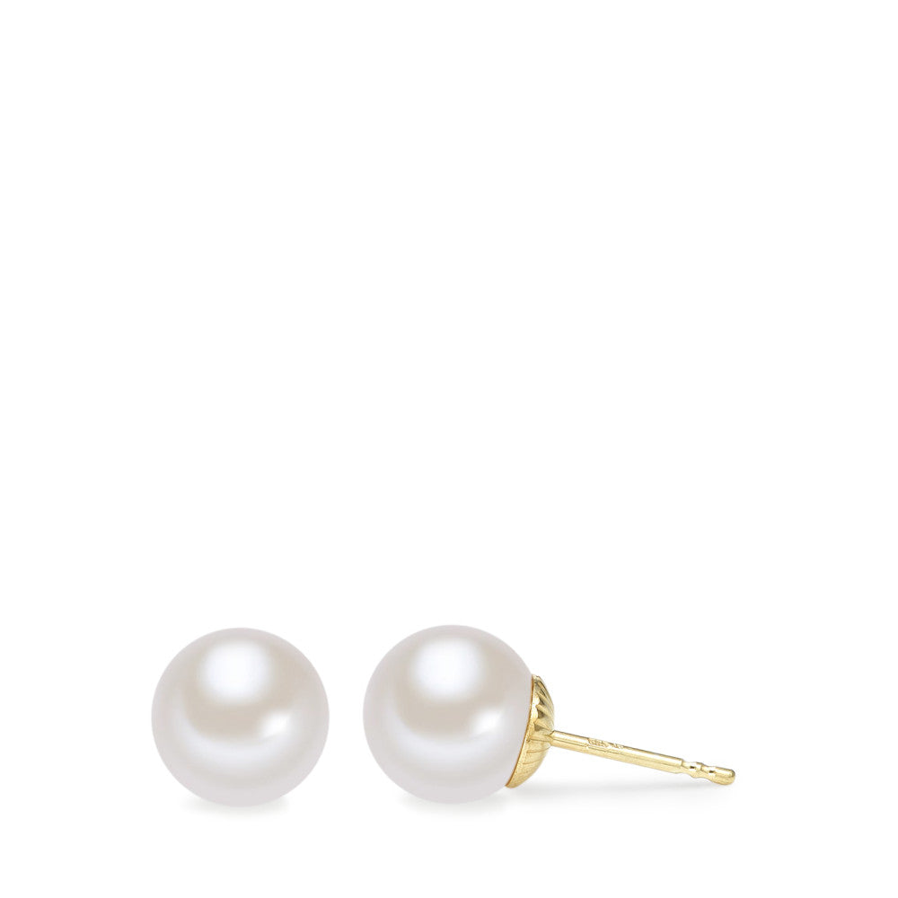 Clous d'oreilles Or jaune 14K perle d'eau douce