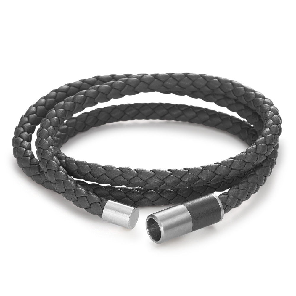 Bracelet Cuir, Titane, Carbone 23 cm Ø6 mm