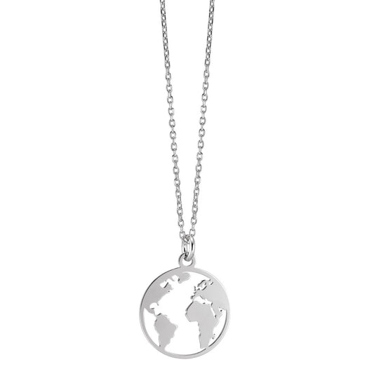 Collier Argent Rhodié Globe 40-45 cm Ø15 mm