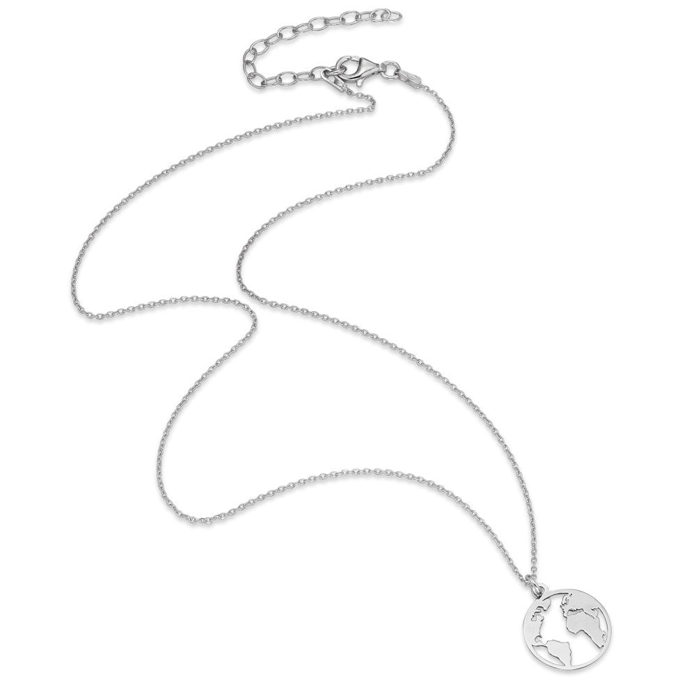 Collier Argent Rhodié Globe 40-45 cm Ø15 mm