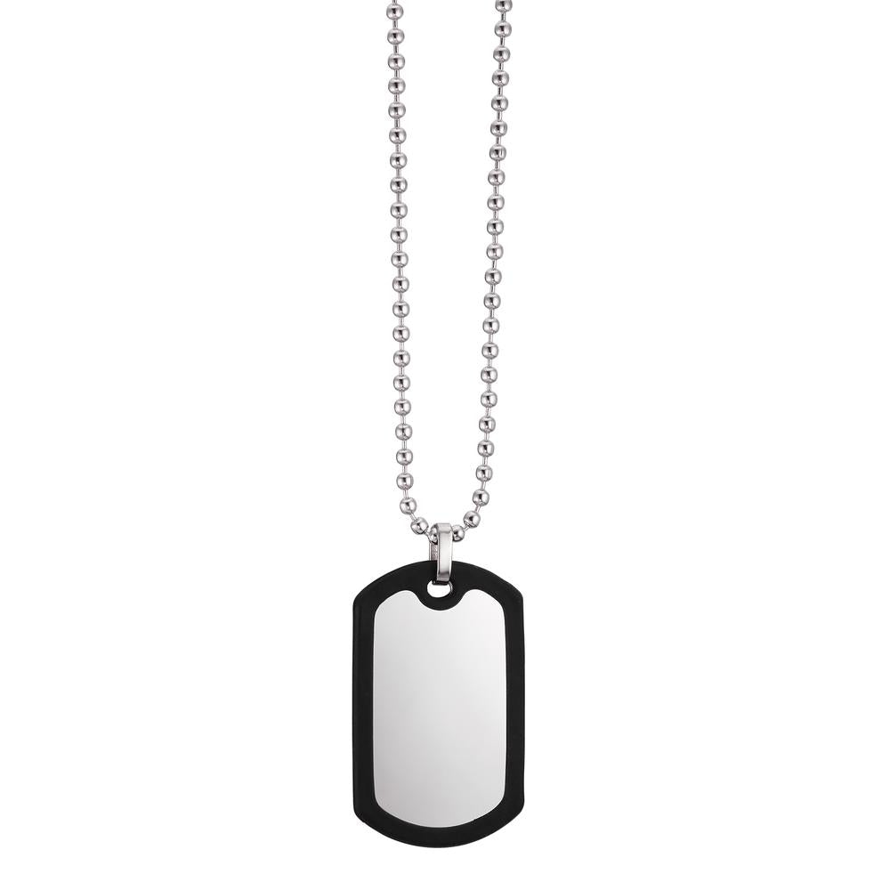 Chaînette avec pendentif Acier inoxydable, Caoutchouc 60 cm