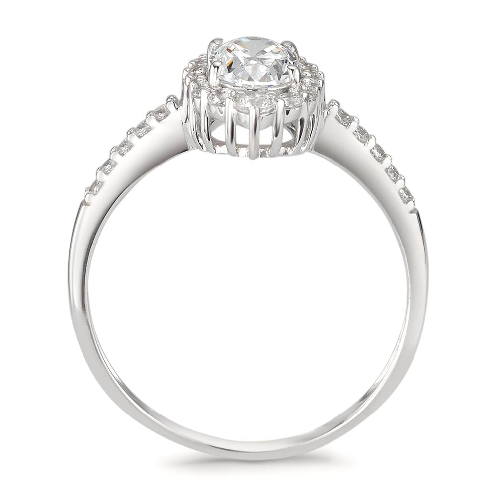 Bague Or blanc 18K Zircone