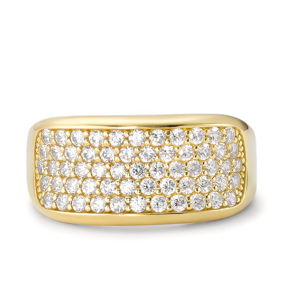 Bague Or jaune 18K Zircone