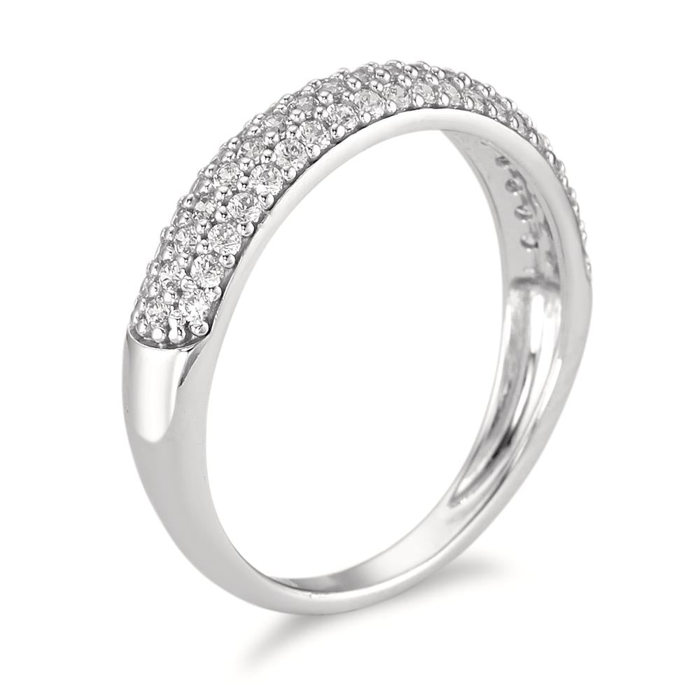 Bague Or blanc 18K Zircone