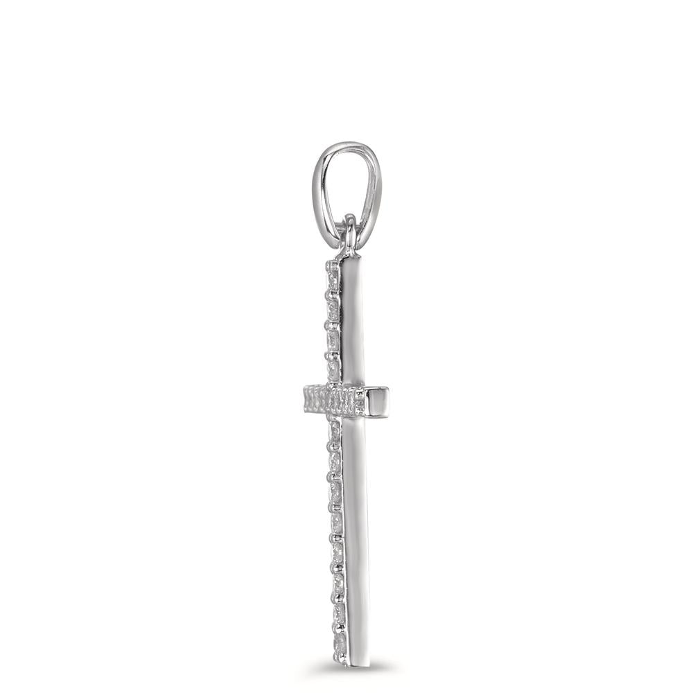 Pendentif Or blanc 18K Diamant 0.21 ct, 21 Pierres, w-si