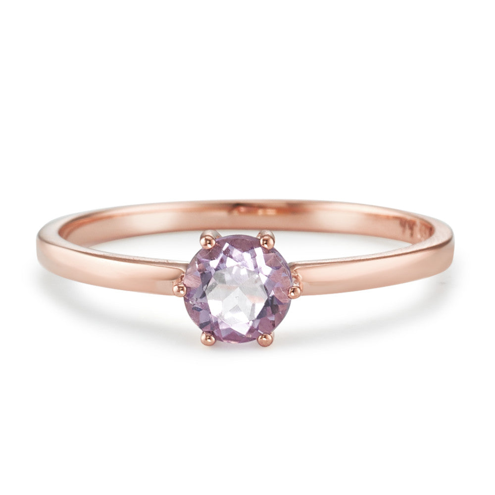 Bague Or rouge 18K Améthyste violet