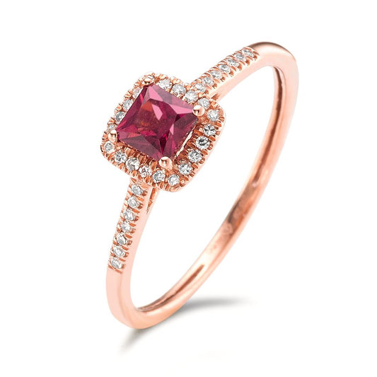 Bague Or rouge 14K Rhodolite