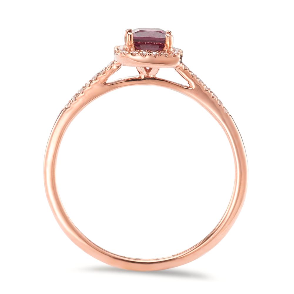 Bague Or rouge 14K Rhodolite