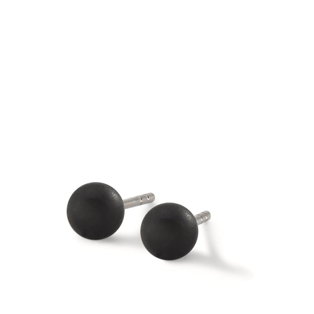 Clous d'oreilles Acier inoxydable, Carbone Ø5 mm