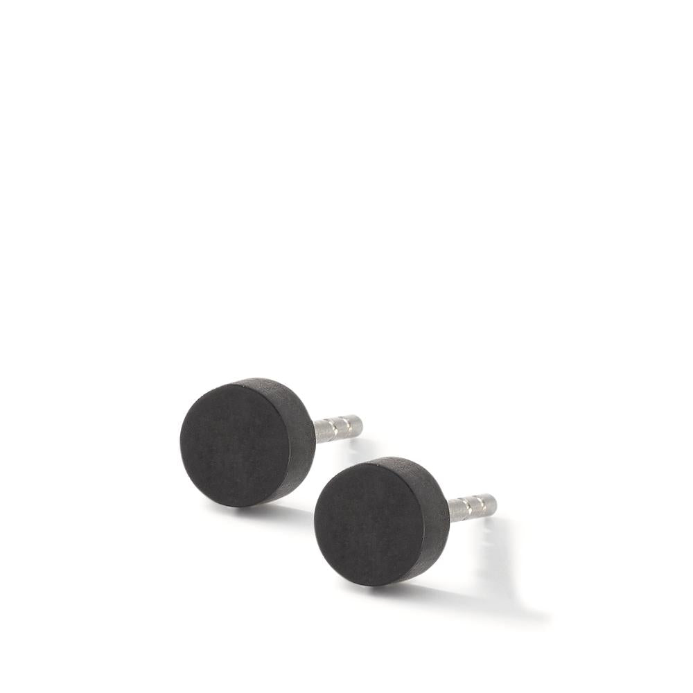 Clous d'oreilles Acier inoxydable, Carbone Ø5 mm